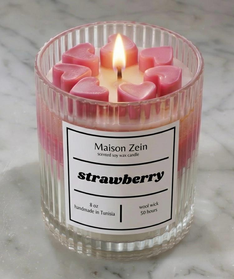 Strawberry candle
